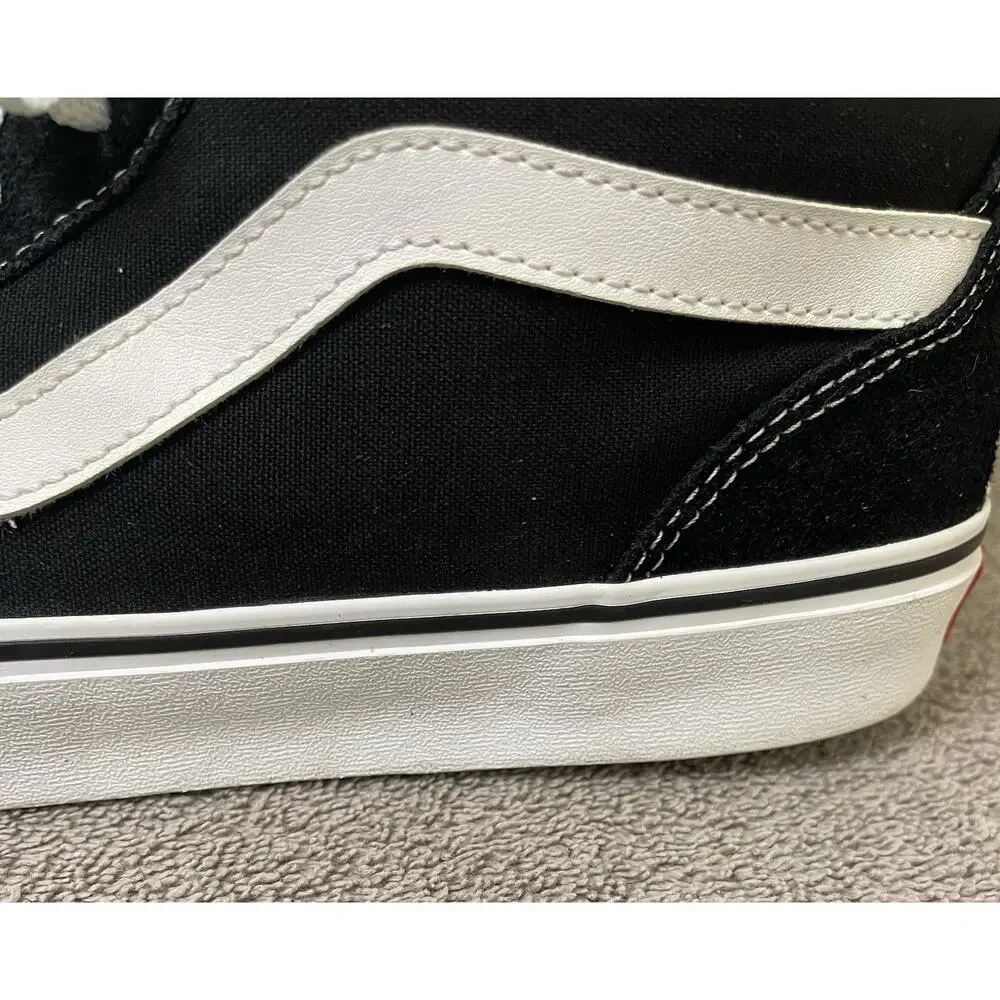Size 9.5 - Vans Sk8- High Black White
